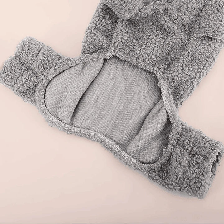 Snug Paws Fleece Jumpsuit Sweaters Stylish Warm Pet Apparel Winter Pet's Clothing