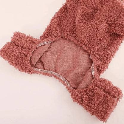 Snug Paws Fleece Jumpsuit Sweaters Stylish Warm Pet Apparel Winter Pet's Clothing