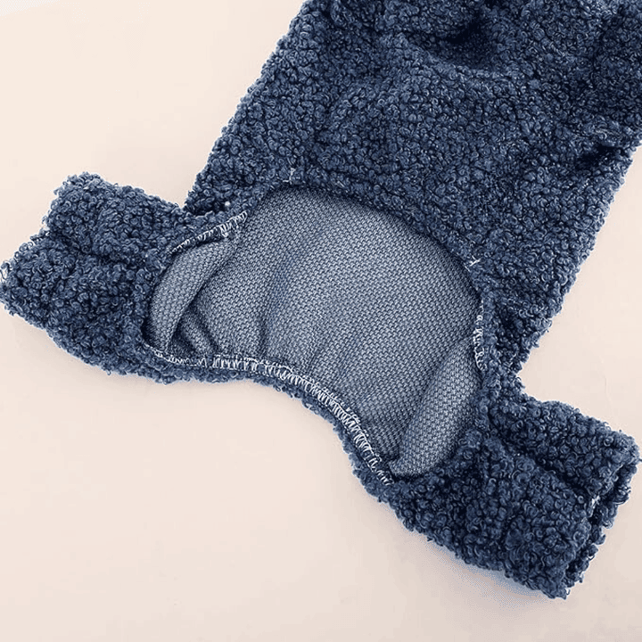Snug Paws Fleece Jumpsuit Sweaters Stylish Warm Pet Apparel Winter Pet's Clothing