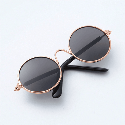 Pet Sunglasses for Small Dogs & Cats – Vintage Round Reflective Eyewear