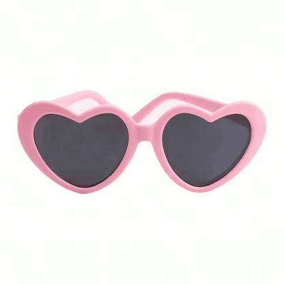 Pet Heart-Shaped Glasses – Multicolor Photo Prop Eyewear for Dogs & Cats