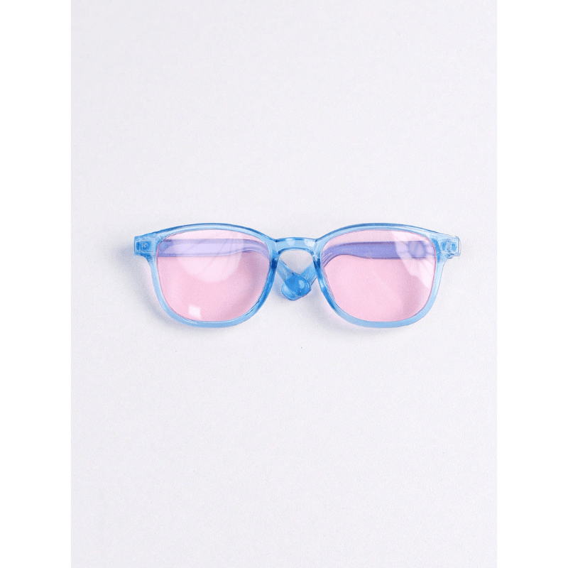 Pet Eyeglasses Decor – Blue Square-Round Frame for Dogs