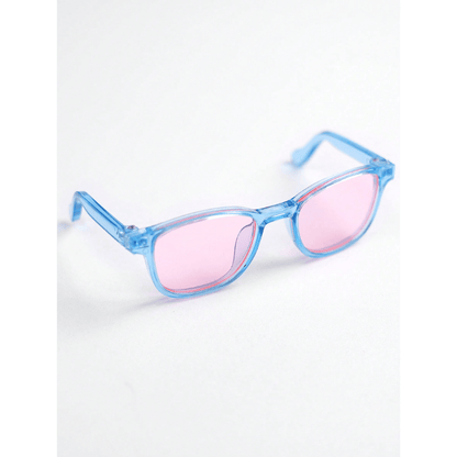 Pet Eyeglasses Decor – Blue Square-Round Frame for Dogs