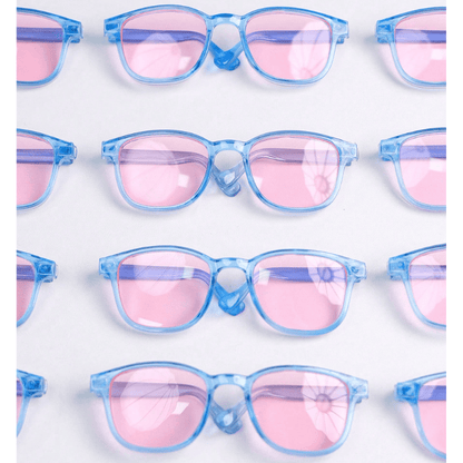 Pet Eyeglasses Decor – Blue Square-Round Frame for Dogs