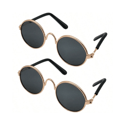 Pet Round Reflective Sunglasses – 8cm Lightweight AC Resin Lens