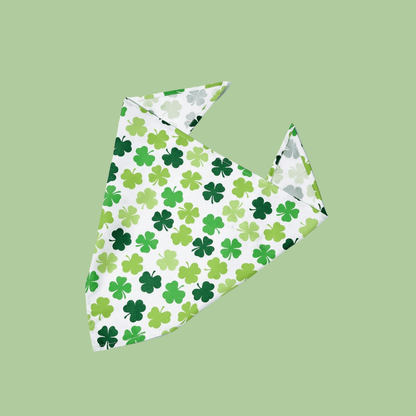 Pet's Scarves – Four-Leaf Clover Polyester Bandana for Dogs & Cats