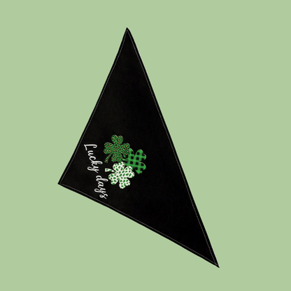 Pet's Scarves – Four-Leaf Clover Polyester Bandana for Dogs & Cats