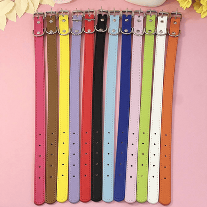 Punk Style PU Leather Dog Collar – Adjustable Multi-Color Pet Collar