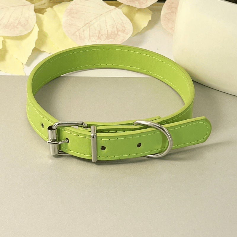 Punk Style PU Leather Dog Collar – Adjustable Multi-Color Pet Collar