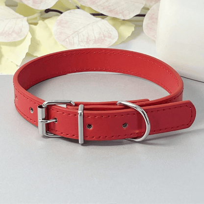 Punk Style PU Leather Dog Collar – Adjustable Multi-Color Pet Collar