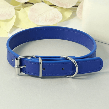 Punk Style PU Leather Dog Collar – Adjustable Multi-Color Pet Collar