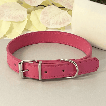 Punk Style PU Leather Dog Collar – Adjustable Multi-Color Pet Collar