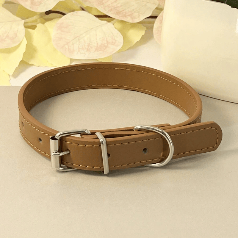 Punk Style PU Leather Dog Collar – Adjustable Multi-Color Pet Collar