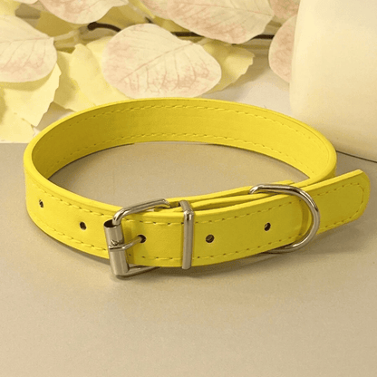Punk Style PU Leather Dog Collar – Adjustable Multi-Color Pet Collar
