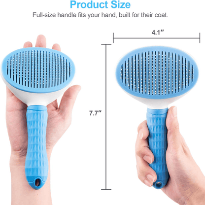 Self-Cleaning Slicker Brush for Dogs & Cats