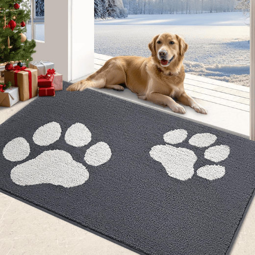 Large Dog Mat for Muddy Paws - Washable Inside Floor Doormat