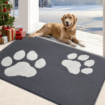 Large Dog Mat for Muddy Paws - Washable Inside Floor Doormat