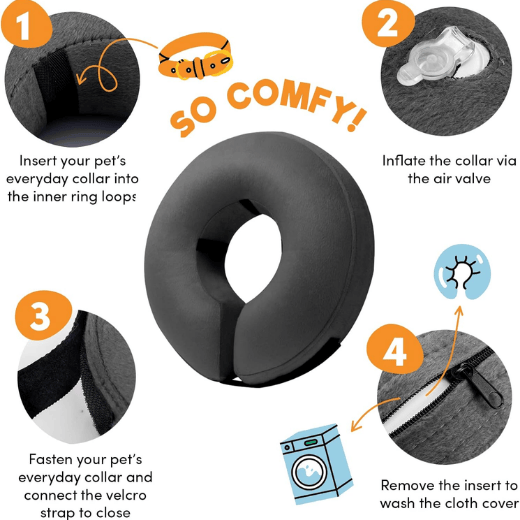 Soft Donut E-Collar Alternative for Dogs & Cats