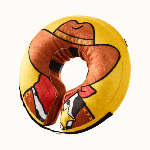Inflatable Dog Cone Collar Alternative for Dogs & Cats - Cowboy