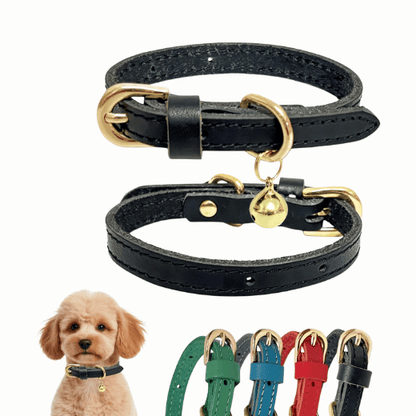 Soft Genuine Leather Dog Collar